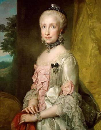 Anton Raphael Mengs Portrait of Maria Luisa of Spain Sweden oil painting art